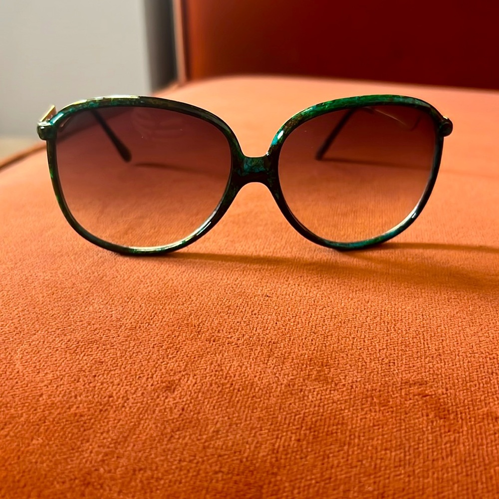 Vintage 1980s OPTI-RAY Green Sunglasses